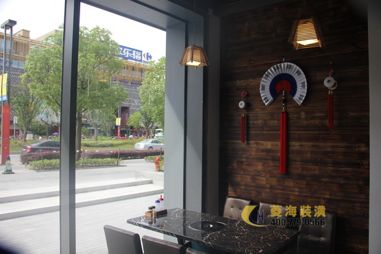 韓國料理店玻璃幕墻設(shè)計(jì)裝修