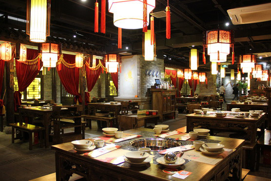 火鍋店散座設(shè)計(jì)裝修