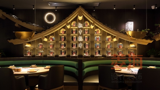 砂鍋魚(yú)餐廳背景墻設(shè)計(jì)