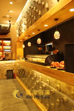 日本料理店壽司臺(tái)設(shè)計(jì)裝修圖