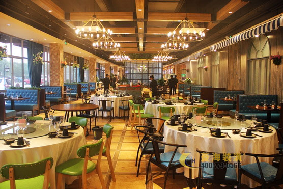 本幫菜飯店散座區(qū)設計