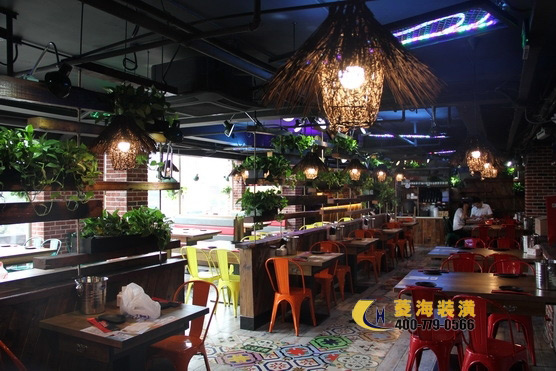 小龍蝦店設(shè)計裝修效果圖
